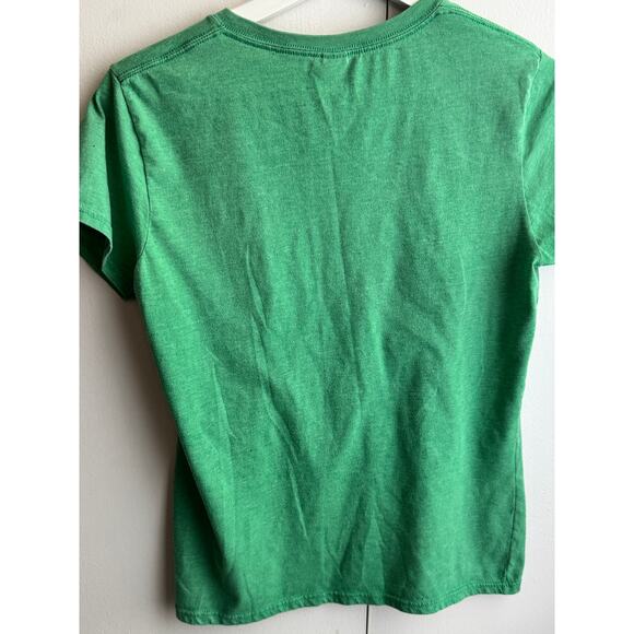Women's Size Medium Cat Shirt - Green - Picture 3 of 3